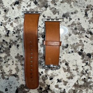 Brown Leather Apple Watch Band